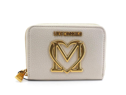 LOVE MOSCHINO Portafoglio Zip Small Avorio JC5649PP1DLL0110 - Sandrini Calzature e Abbigliamento