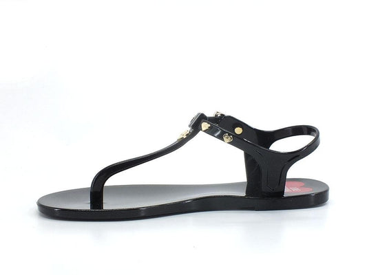 LOVE MOSCHINO Sandalo Infradito Gomma Borchie Nero JA16171G0EI32000 - Sandrini Calzature e Abbigliamento
