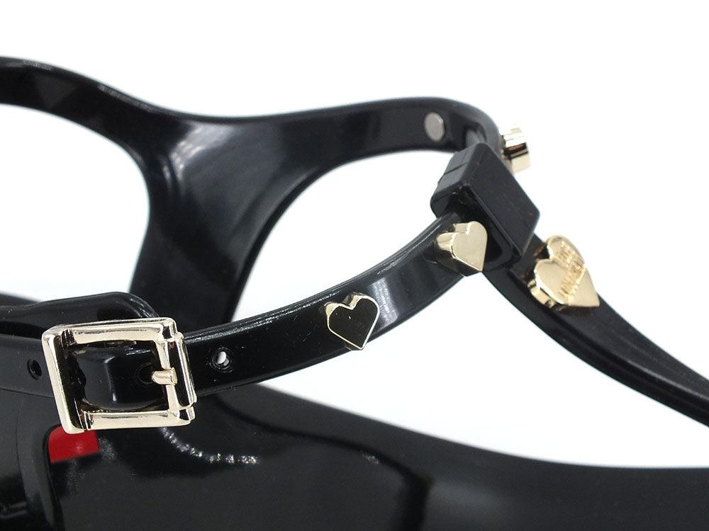 LOVE MOSCHINO Sandalo Infradito Gomma Borchie Nero JA16171G0EI32000 - Sandrini Calzature e Abbigliamento