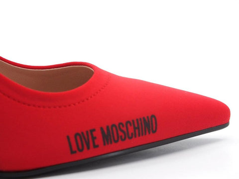 LOVE MOSCHINO Sandalo Lycra Tacco Rosso JA10179G1EIM0500 - Sandrini Calzature e Abbigliamento