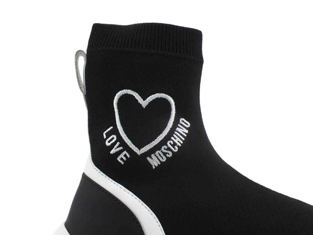 LOVE MOSCHINO Sneaker Calzino Elastic Sock Black JA15524G0DIZC00A - Sandrini Calzature e Abbigliamento