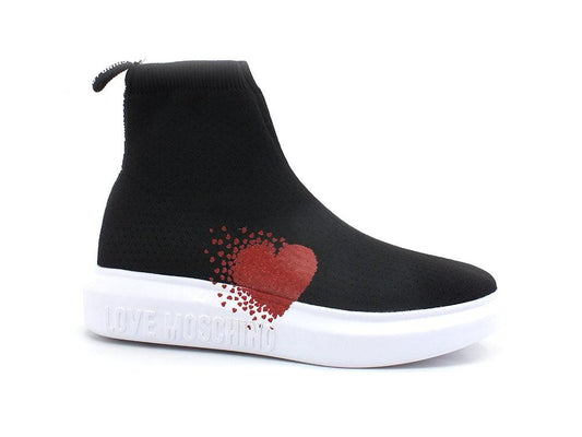 LOVE MOSCHINO Sneaker Calzino Elastic Sock Nero JA15134G1EIZI000 - Sandrini Calzature e Abbigliamento