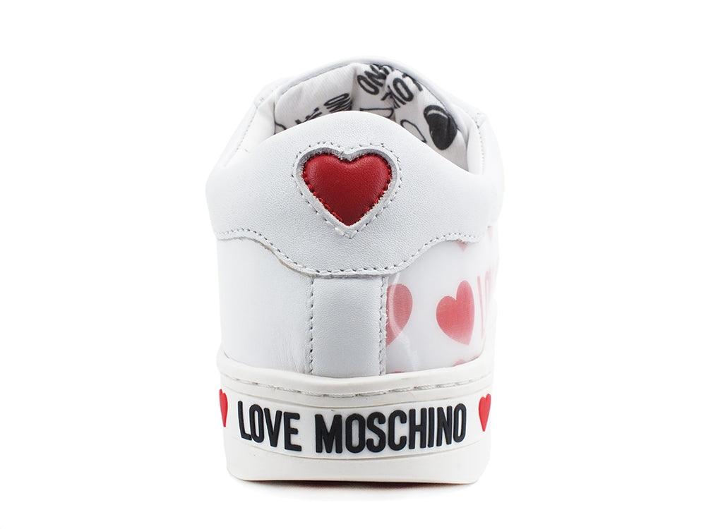 LOVE MOSCHINO Sneaker Cuore Bianco Ologram JA15023G1BIA510A - Sandrini Calzature e Abbigliamento