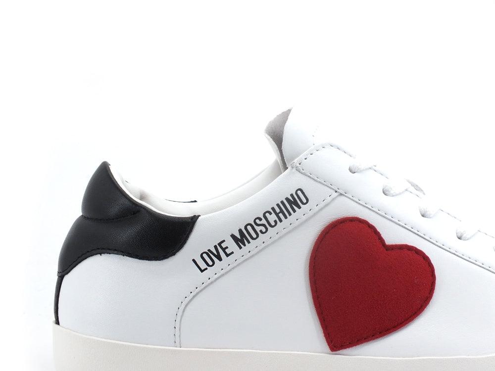 LOVE MOSCHINO Sneaker Cuore Retro Bianco Rosso JA15402G1EI4310A - Sandrini Calzature e Abbigliamento