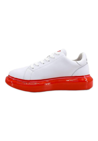 LOVE MOSCHINO Sneaker Donna Bianco Rosso JA15174G0FIAY10B - Sandrini Calzature e Abbigliamento