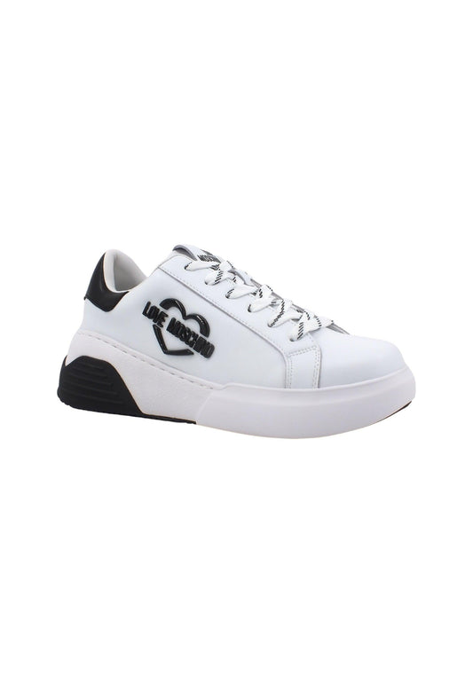 LOVE MOSCHINO Sneaker Donna Bicolor Bianco Nero JA15105G1HIA110A - Sandrini Calzature e Abbigliamento