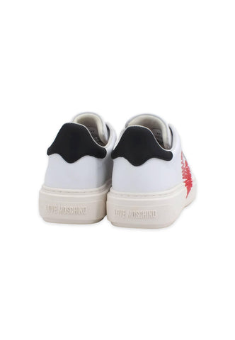 LOVE MOSCHINO Sneaker Donna Cuore Bianco Nero JA15394G1GIA1100A - Sandrini Calzature e Abbigliamento