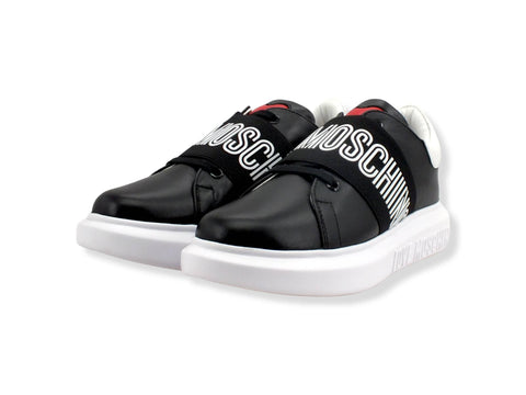 LOVE MOSCHINO Sneaker Donna Platform Fascia Nero Bianco JA15104G1FIA100A - Sandrini Calzature e Abbigliamento