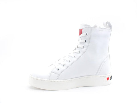 LOVE MOSCHINO Sneaker Hi Logo Bianco JA15063G0DIA0100 - Sandrini Calzature e Abbigliamento