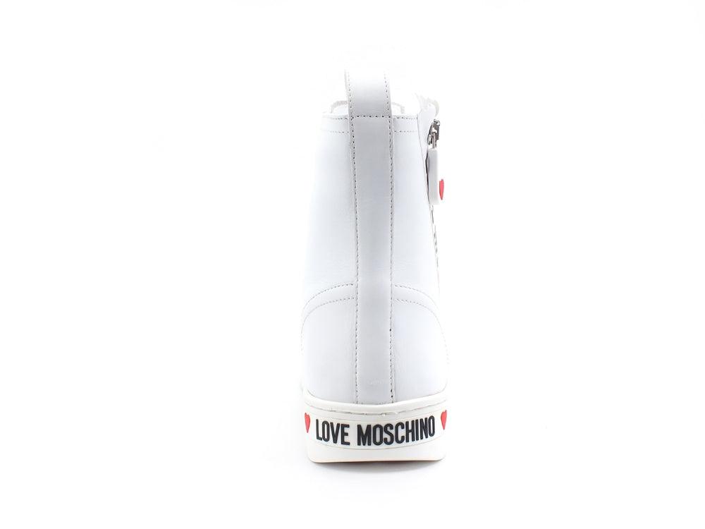 LOVE MOSCHINO Sneaker Hi Logo Bianco JA15063G0DIA0100 - Sandrini Calzature e Abbigliamento