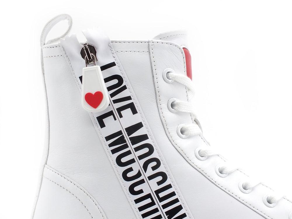 LOVE MOSCHINO Sneaker Hi Logo Bianco JA15063G0DIA0100 - Sandrini Calzature e Abbigliamento