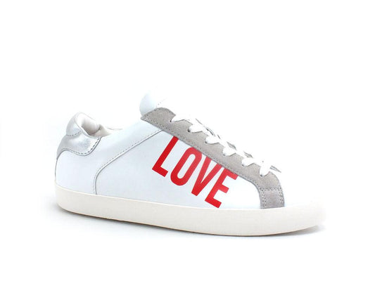 LOVE MOSCHINO Sneaker Logo Bianco Argento JA15532G0EIAC10A - Sandrini Calzature e Abbigliamento