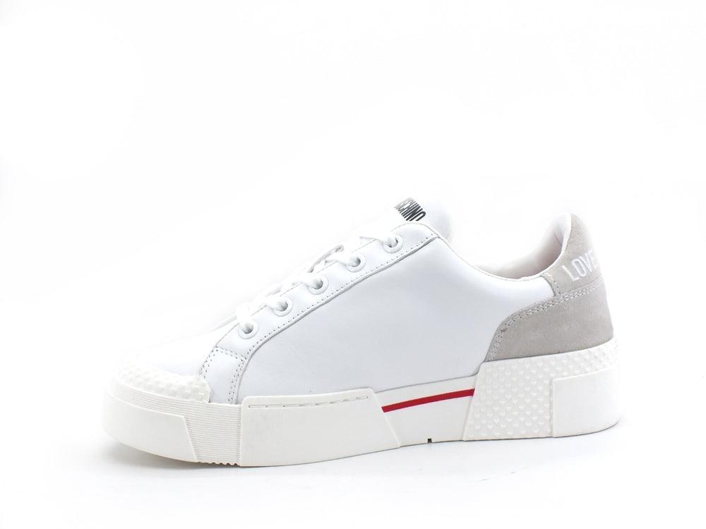 LOVE MOSCHINO Sneaker Ox Platform Cuore White JA15445G0DIAC10A - Sandrini Calzature e Abbigliamento