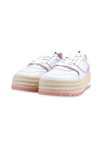 LOVE MOSCHINO Sneaker Platform Donna Bianco Rosa JA15426G1GIA010B - Sandrini Calzature e Abbigliamento