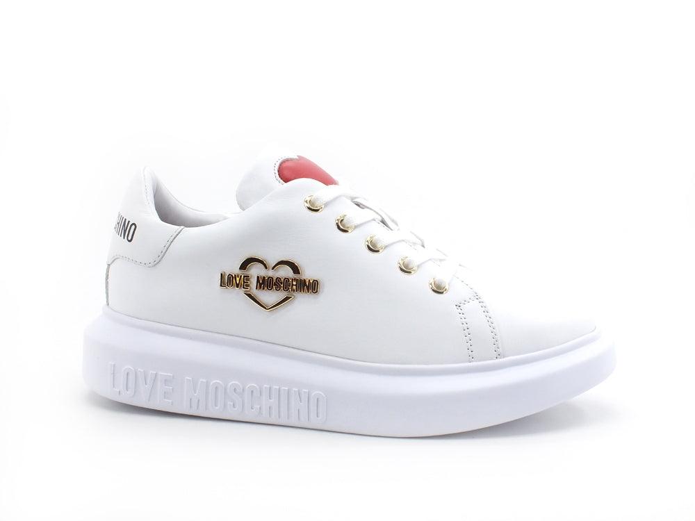 LOVE MOSCHINO Sneaker Platform Logo Bianco JA15204G0DIA0100 - Sandrini Calzature e Abbigliamento