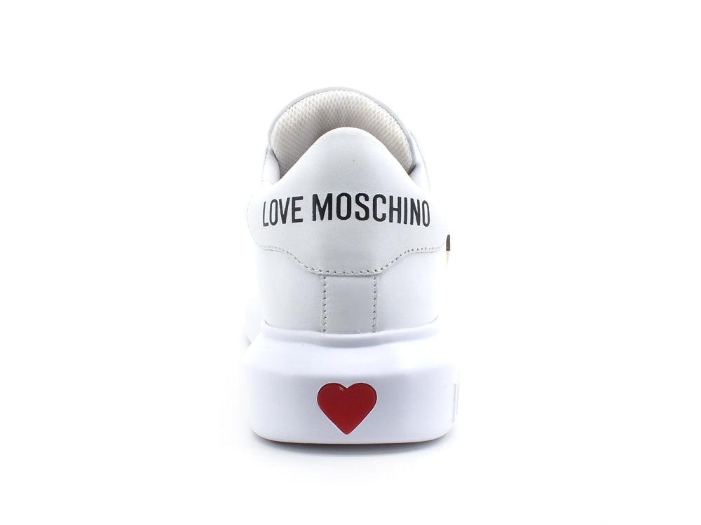 LOVE MOSCHINO Sneaker Platform Logo Bianco JA15204G0DIA0100 - Sandrini Calzature e Abbigliamento