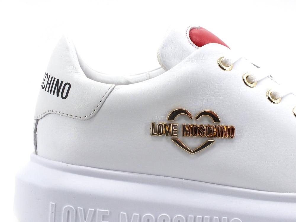 LOVE MOSCHINO Sneaker Platform Logo Bianco JA15204G0DIA0100 - Sandrini Calzature e Abbigliamento
