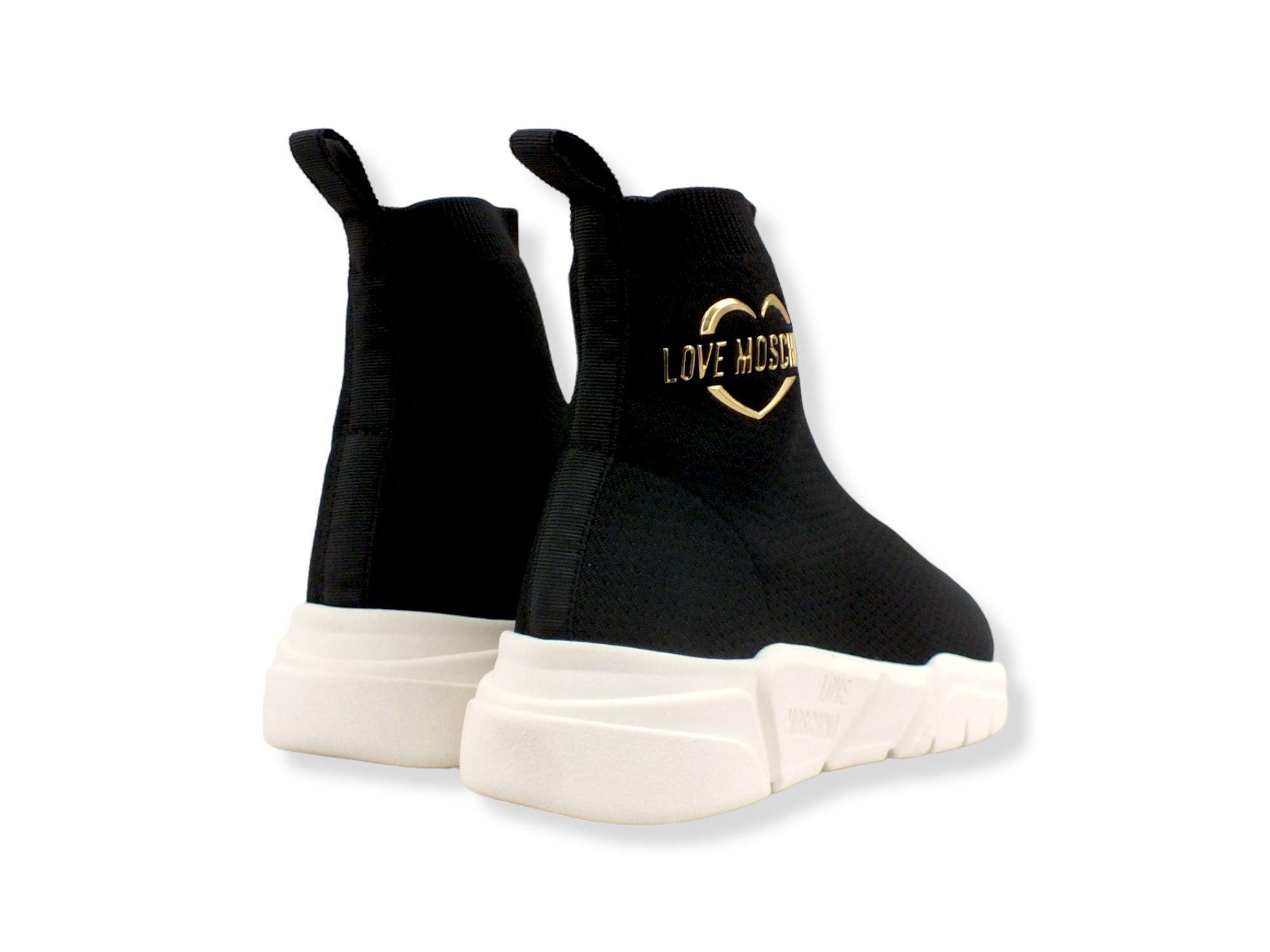 LOVE MOSCHINO Sneaker Running Sock Donna Nero JA15413G1FIZ7000 - Sandrini Calzature e Abbigliamento