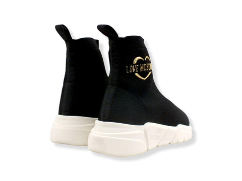 LOVE MOSCHINO Sneaker Running Sock Donna Nero JA15413G1FIZ7000 - Sandrini Calzature e Abbigliamento