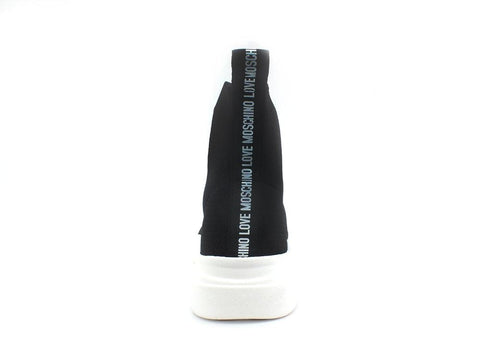 LOVE MOSCHINO Sneaker Running Socks Elastic Nero JA15343G1EIZ4000 - Sandrini Calzature e Abbigliamento
