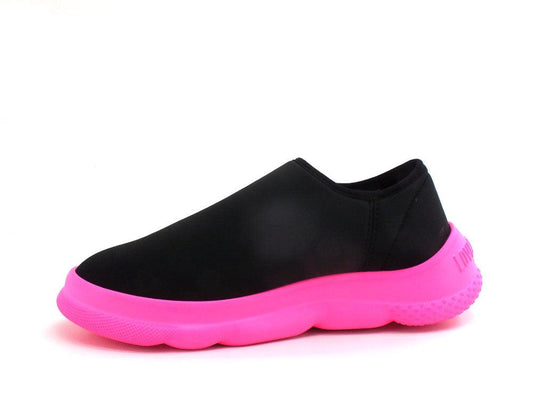 LOVE MOSCHINO Sneaker Sock Calzino Fluo Nero Rosa Fuxia JA15564G0EIM200B - Sandrini Calzature e Abbigliamento