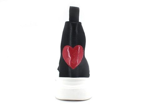 LOVE MOSCHINO Sneaker Sock Calzino Mid Cuore Nero JA15123G1EIZ800A - Sandrini Calzature e Abbigliamento