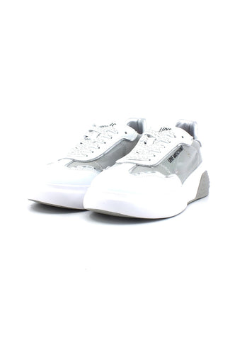 LOVE MOSCHINO Sneaker Trasparent Donna White Pearl JA15875G0GIQB01A - Sandrini Calzature e Abbigliamento