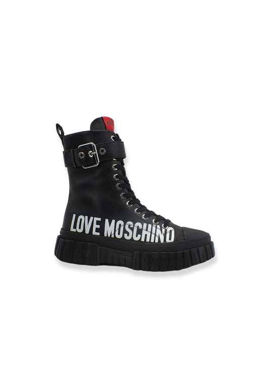 LOVE MOSCHINO Stivaletto Anfibio Donna Nero JA15695G1FIA0000 - Sandrini Calzature e Abbigliamento