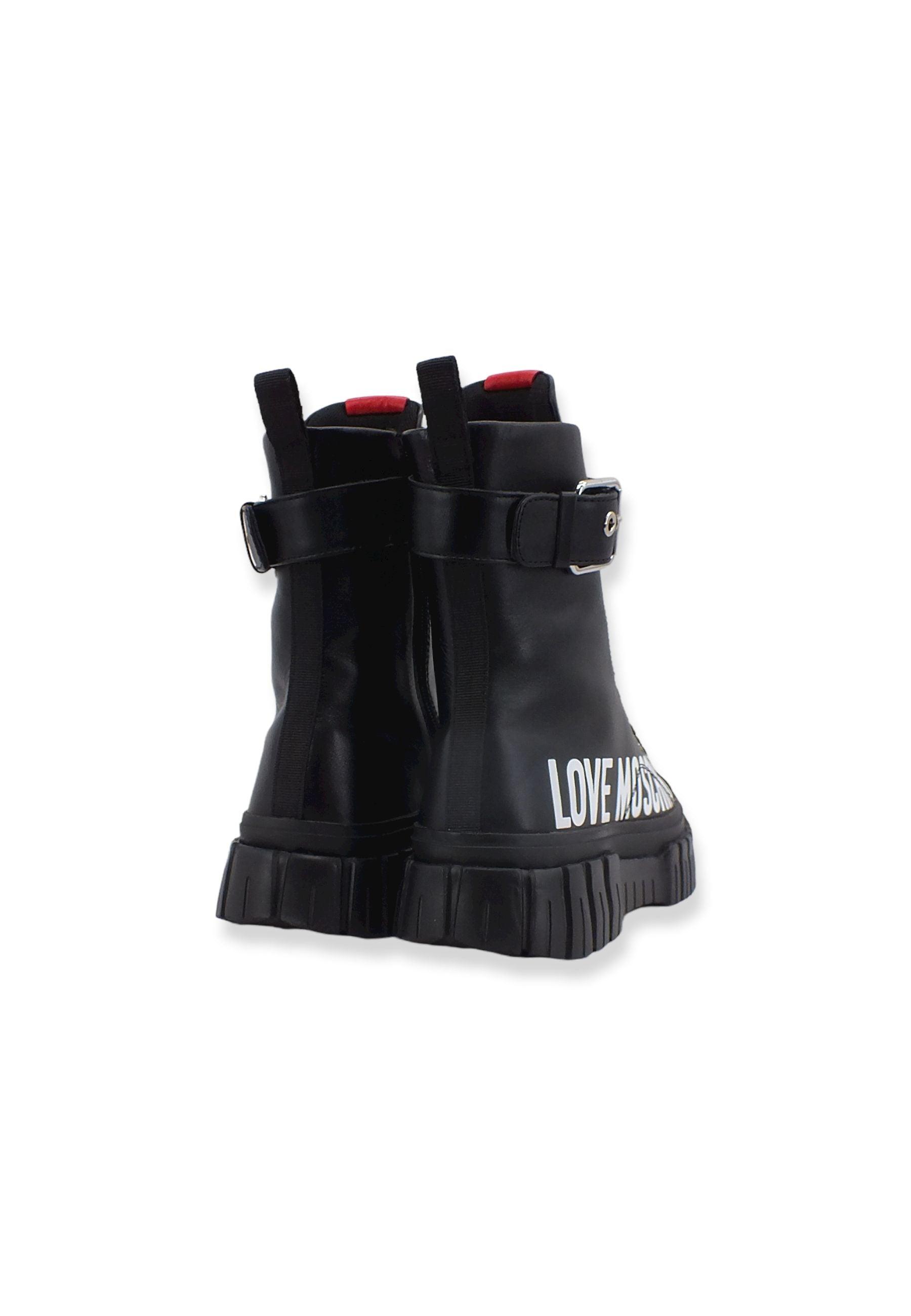 LOVE MOSCHINO Stivaletto Anfibio Donna Nero JA15695G1FIA0000 - Sandrini Calzature e Abbigliamento