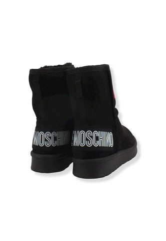 LOVE MOSCHINO Stivaletto Donna Pelo Logo Tallone Nero JA24123H1FJZB000 - Sandrini Calzature e Abbigliamento