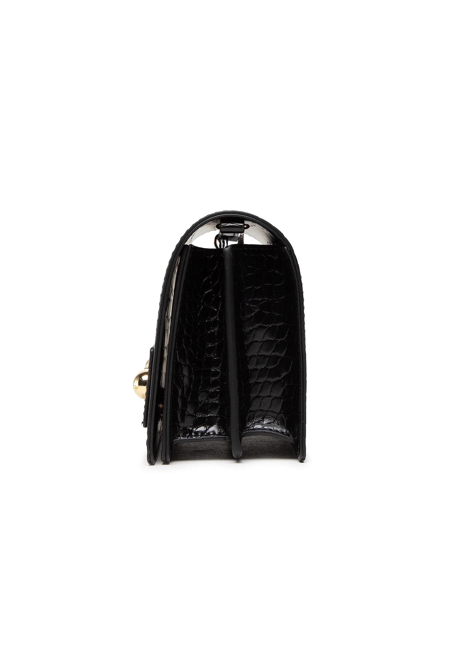 LOVE MOSCHINO Tracolla Crossbody Croco Nero JC4427PP0FKS0000 - Sandrini Calzature e Abbigliamento