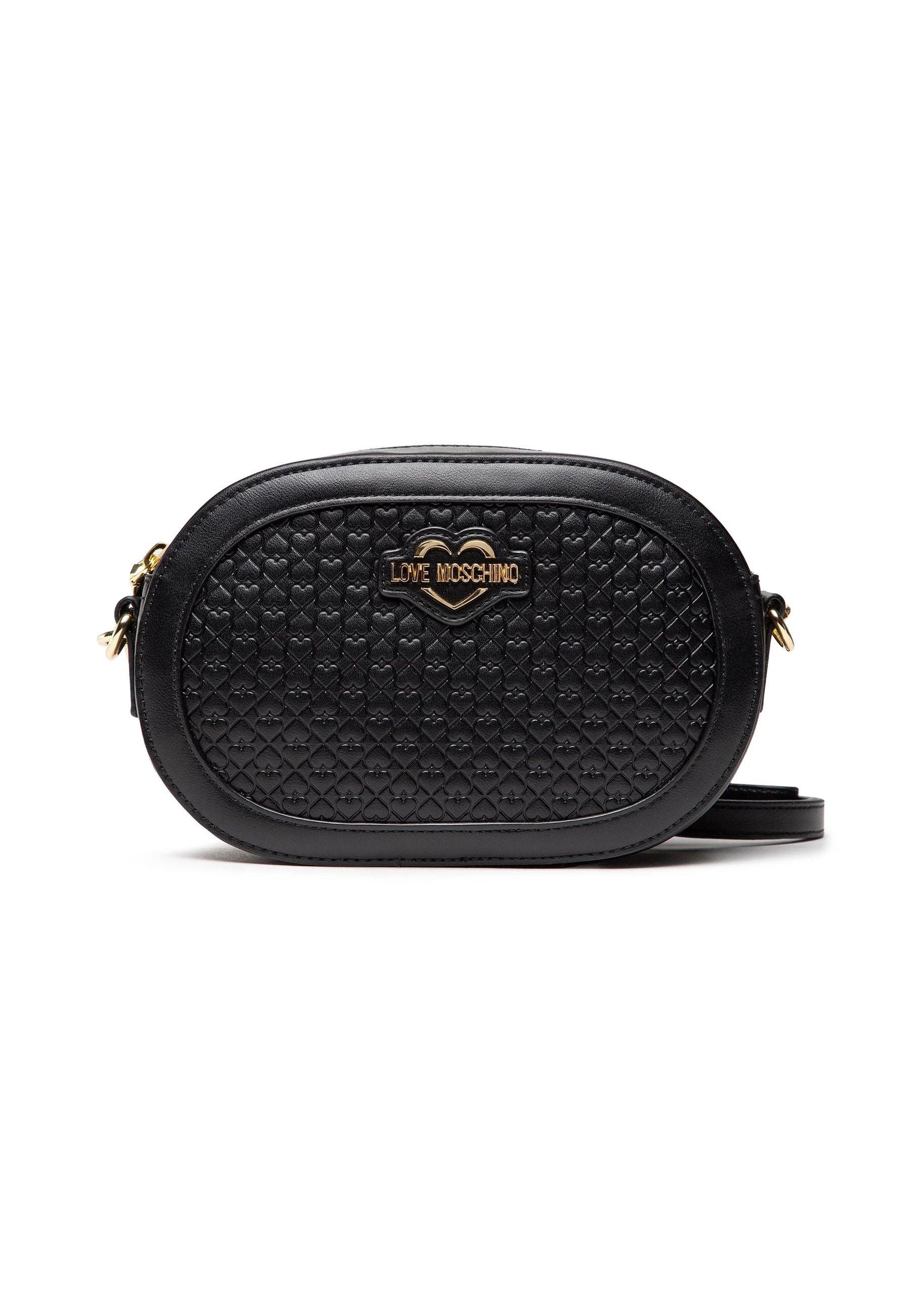 LOVE MOSCHINO Tracolla Crossbody Cuori Nero JC4357PP0FKF0000 - Sandrini Calzature e Abbigliamento
