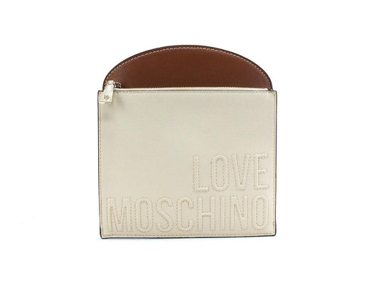 LOVE MOSCHINO Tracolla PU Mix Nero Cuoio Avorio JC4015PP1BLB100B - Sandrini Calzature e Abbigliamento