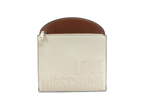 LOVE MOSCHINO Tracolla PU Mix Nero Cuoio Avorio JC4015PP1BLB100B - Sandrini Calzature e Abbigliamento