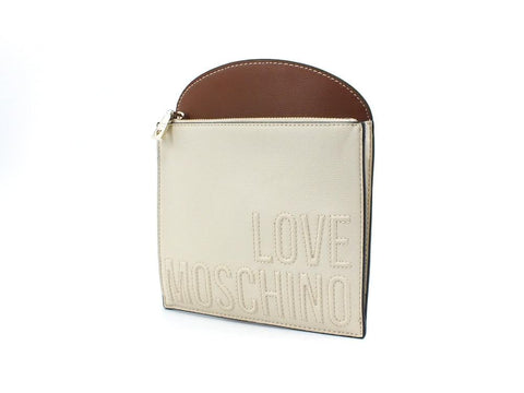 LOVE MOSCHINO Tracolla PU Mix Nero Cuoio Avorio JC4015PP1BLB100B - Sandrini Calzature e Abbigliamento