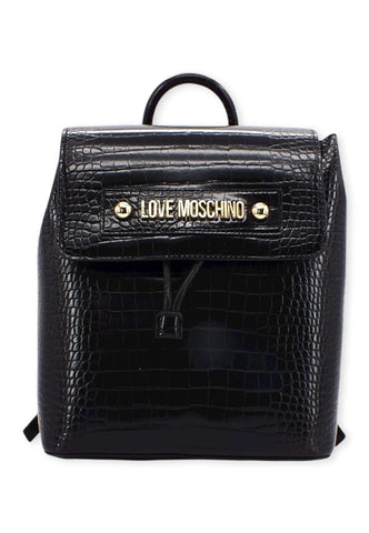 LOVE MOSCHINO Zaino Backpack Croco Donna Nero JC4428PP0FKS0000 - Sandrini Calzature e Abbigliamento