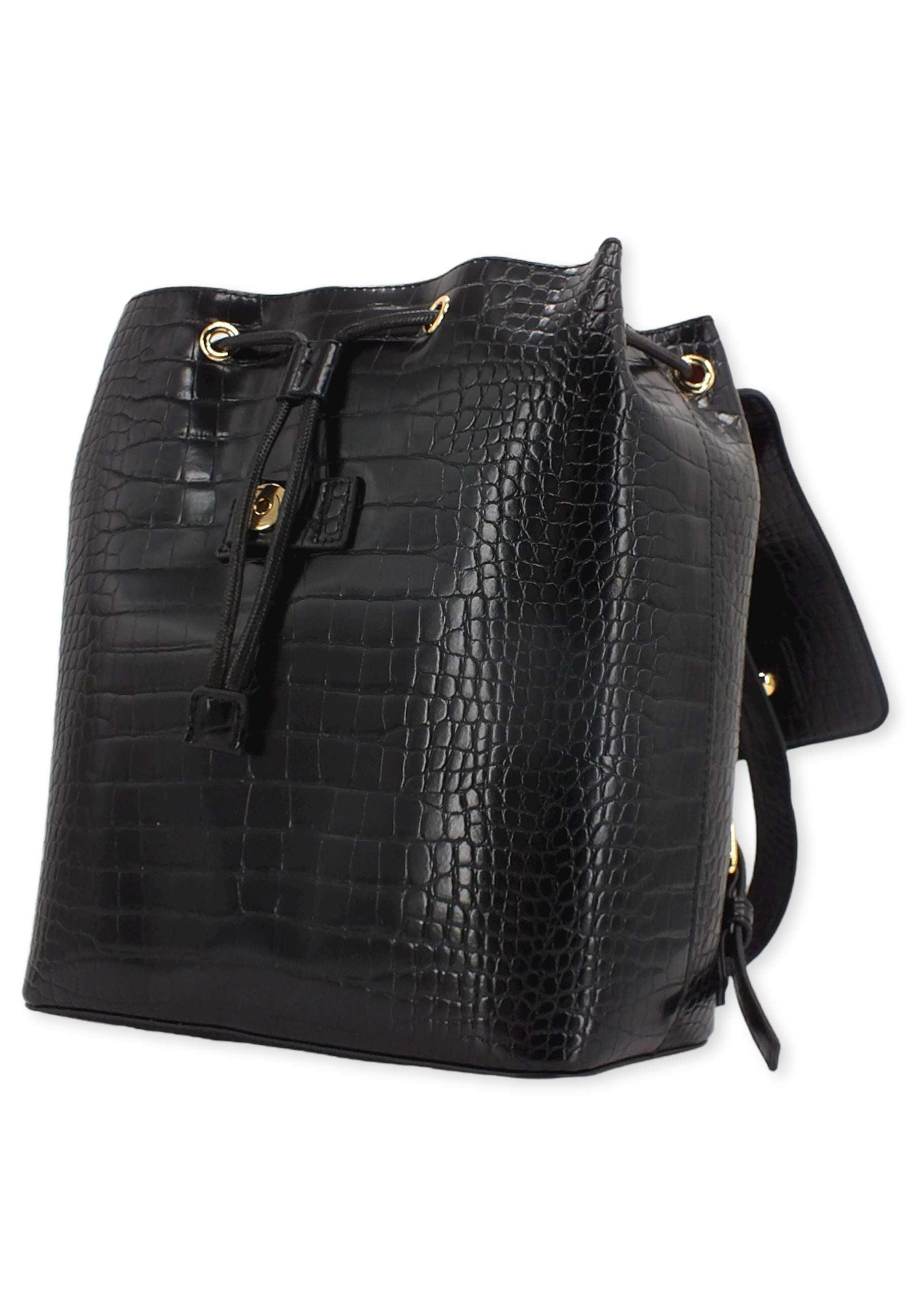 LOVE MOSCHINO Zaino Backpack Croco Donna Nero JC4428PP0FKS0000 - Sandrini Calzature e Abbigliamento