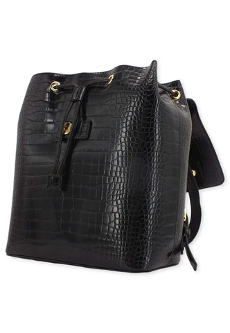 LOVE MOSCHINO Zaino Backpack Croco Donna Nero JC4428PP0FKS0000 - Sandrini Calzature e Abbigliamento