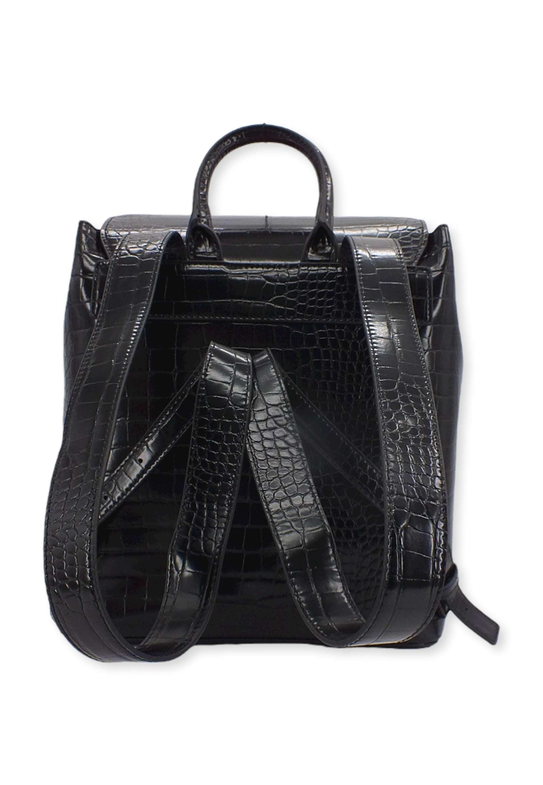 LOVE MOSCHINO Zaino Backpack Croco Donna Nero JC4428PP0FKS0000 - Sandrini Calzature e Abbigliamento