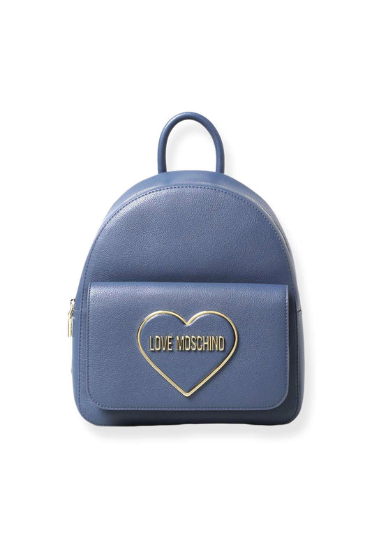 LOVE MOSCHINO Zaino Backpack Logo Cuore Donna Blu Denim JC4140PP1FLR0707 - Sandrini Calzature e Abbigliamento