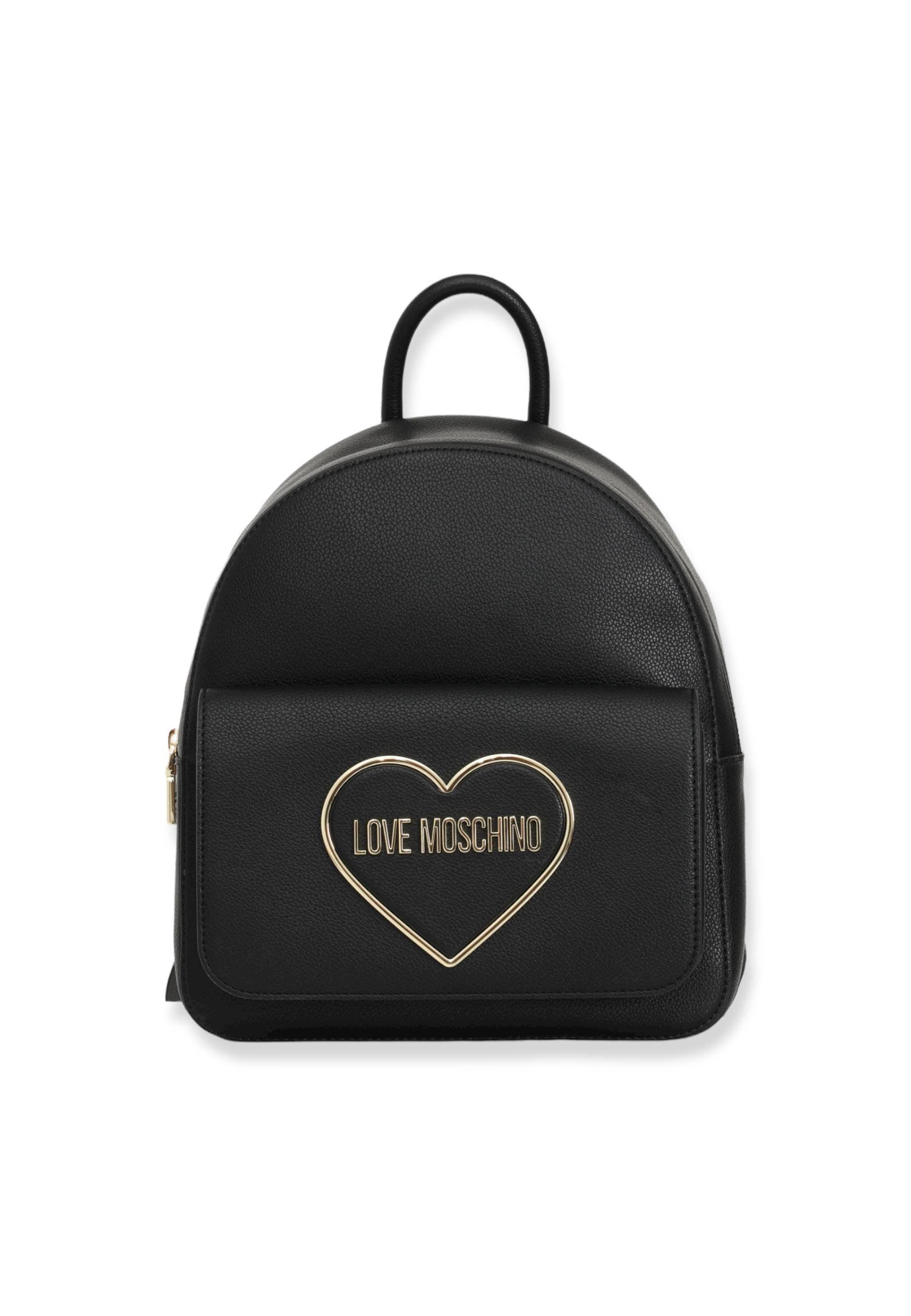 LOVE MOSCHINO Zaino Backpack Logo Cuore Donna Nero JC4140PP1FLR0000 - Sandrini Calzature e Abbigliamento