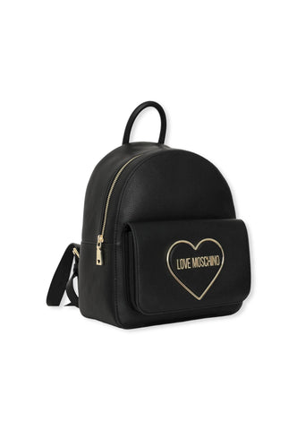 LOVE MOSCHINO Zaino Backpack Logo Cuore Donna Nero JC4140PP1FLR0000 - Sandrini Calzature e Abbigliamento