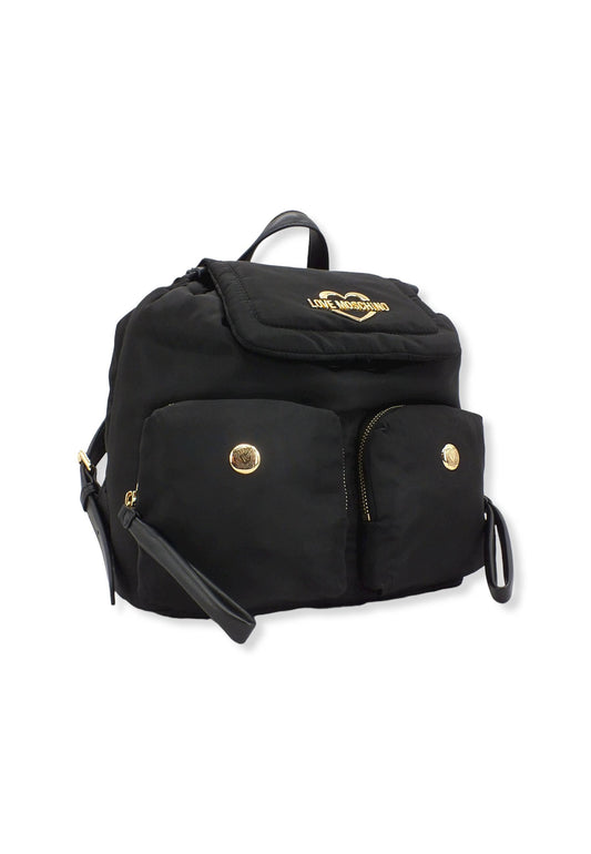 LOVE MOSCHINO Zaino Backpack Nylon Donna Nero JC4054PPFLE100A - Sandrini Calzature e Abbigliamento