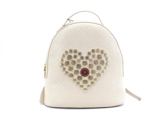 LOVE MOSCHINO Zaino Borchie Cuore Avorio JC4073PP1ELP0110 - Sandrini Calzature e Abbigliamento