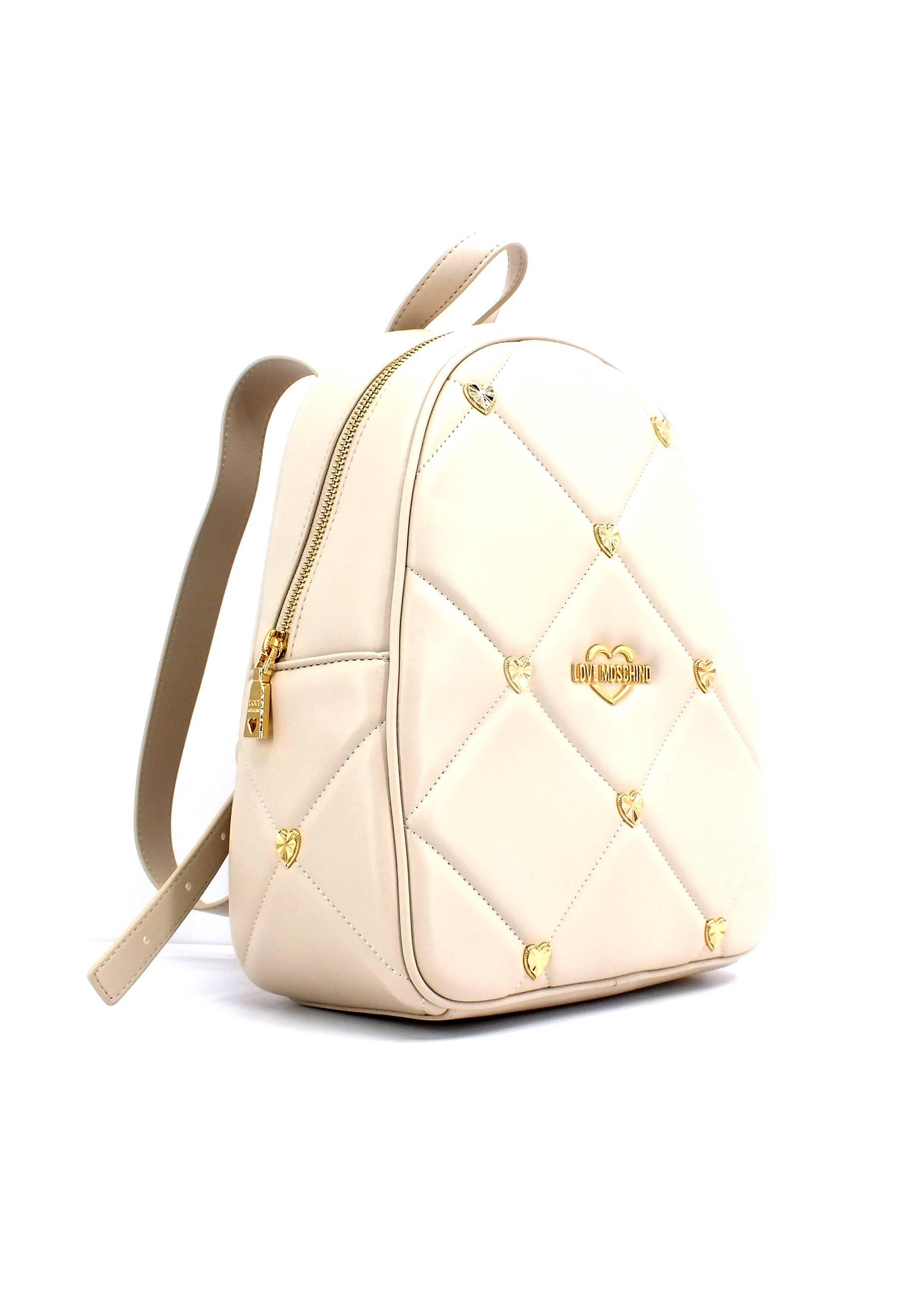 LOVE MOSCHINO Zaino Borchie Cuori Avorio JC4089PP1GLZ0110 - Sandrini Calzature e Abbigliamento