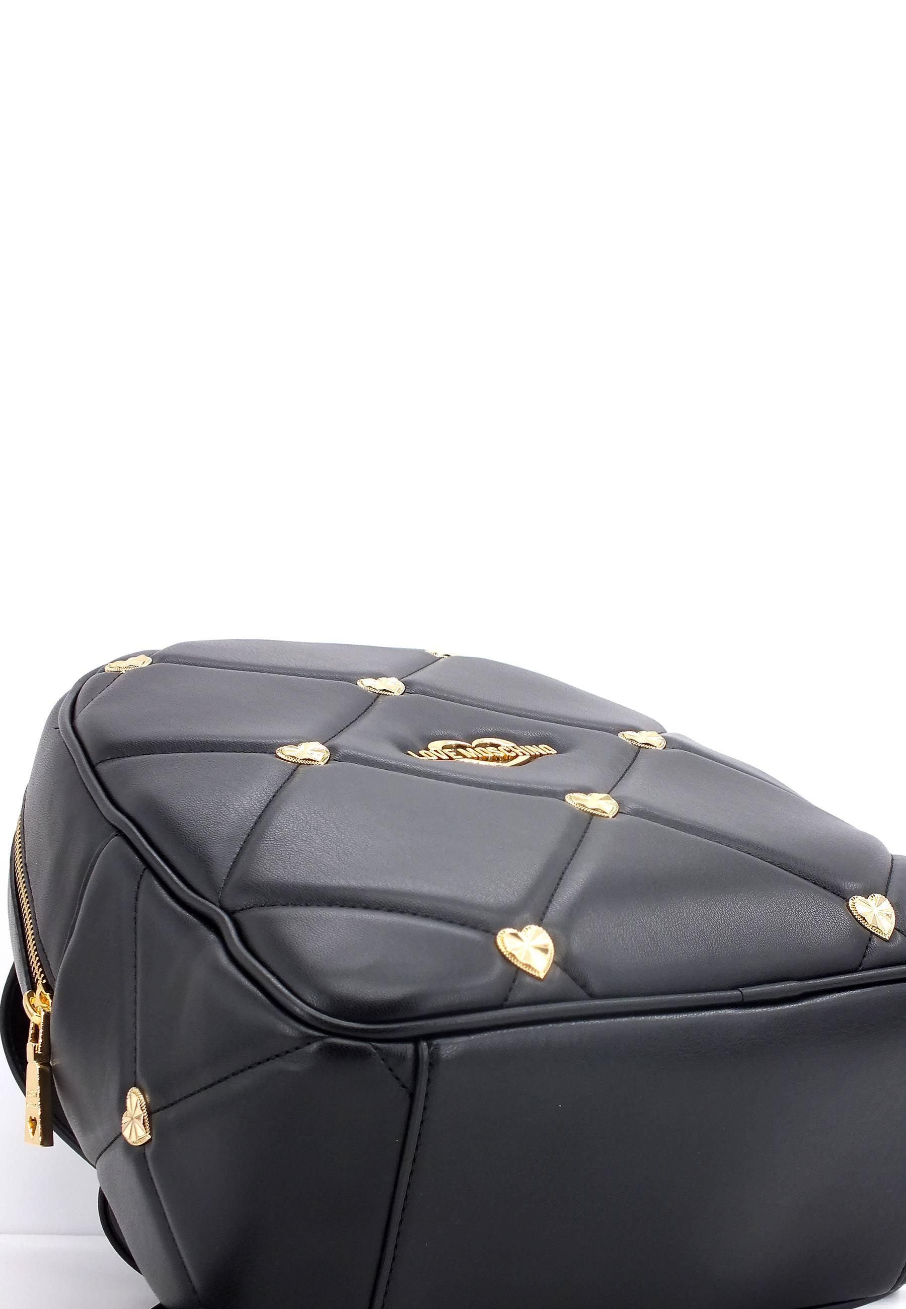 LOVE MOSCHINO Zaino Borchie Cuori Nero JC4089PP1GLZ0000 - Sandrini Calzature e Abbigliamento