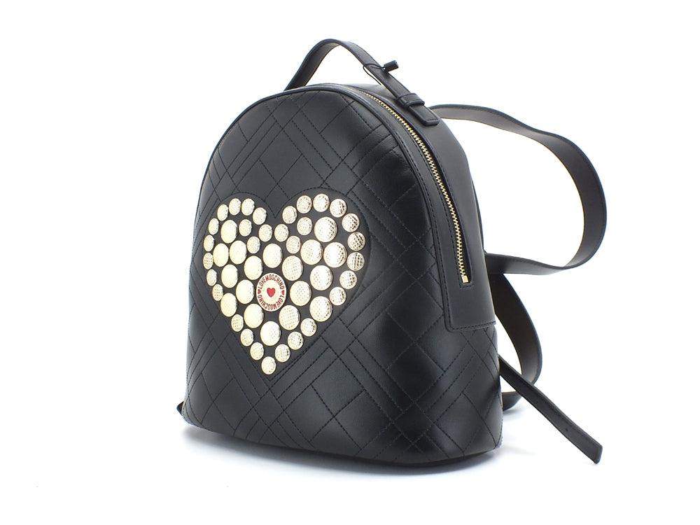 LOVE MOSCHINO Zaino Borchie Logo Cuore Nero JC4073PP1ELP0000 - Sandrini Calzature e Abbigliamento