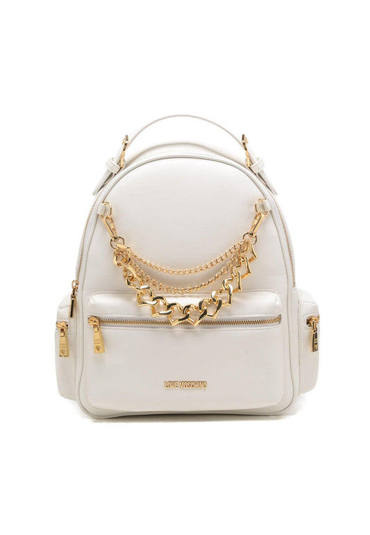 LOVE MOSCHINO Zaino Catena Donna Bianco JC4293PP0GKT0100 - Sandrini Calzature e Abbigliamento