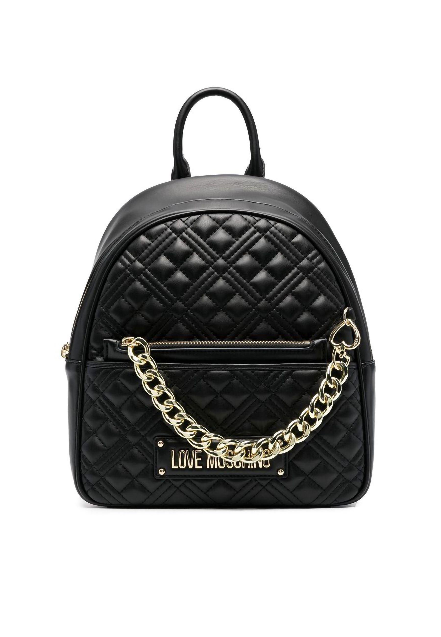 LOVE MOSCHINO Zaino Con Tasca Nero JC4018PP1GLA0000 - Sandrini Calzature e Abbigliamento
