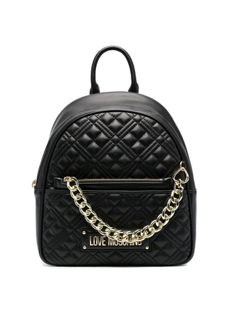 LOVE MOSCHINO Zaino Con Tasca Nero JC4018PP1GLA0000 - Sandrini Calzature e Abbigliamento